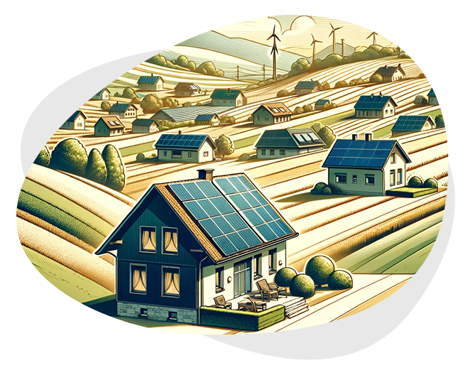 Panneaux solaires dans l’Ain