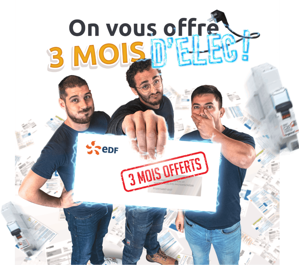 3 mois d'électricité offerts